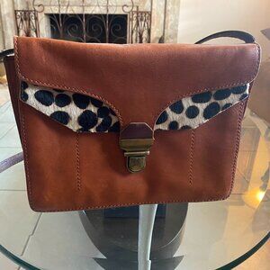 Madewell 1937 leopard print calf hair genuine leather envelope crossbody